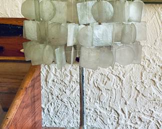 Vintage Capiz Shell Table Lamp