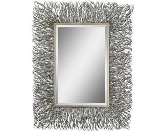 024 Uttermost Corbis Wall Mirror with Twisted Metal Loop Frame