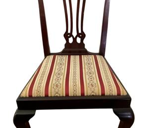 166 set of 10 Side Chaire Chippendale Mahogany Side Chair with Ball Claw Feet