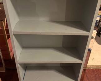 008 Childrens Painted Wood Bookcase  4 Shelf