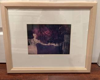 014 Signed Abstract Art Photograph in Maple Frame