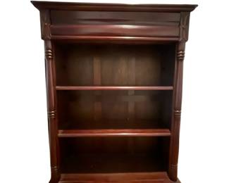 112 VictorianStyle Mahogany Open Bookcase