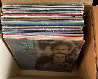 005 Vintage Vinyl Record Collection  Box of 30 LPs