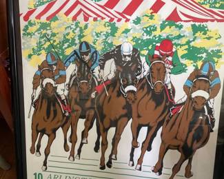 124 1986 Arlington International Festival of Racing Framed Poster