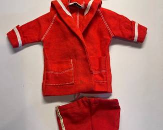 057 Vintage Barbie Ken Doll Red Sailor Outfit 3Piece Set