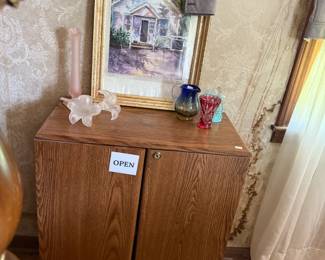 Wall Art, Wooden Cabinet 