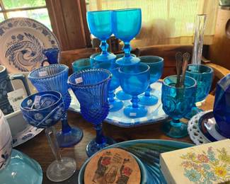 Blue Glassware 