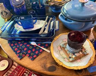 Blue Glassware 