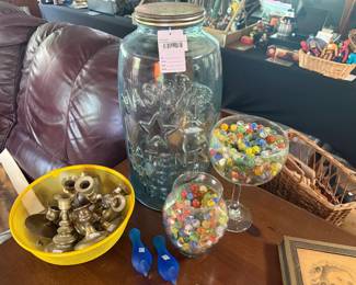 Candlestick Holders, Marbles