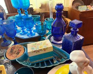 Blue Glassware 