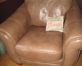Pair of fine leather chairs