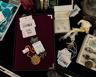 Olympic Coin Prestige Set, Sterling Oval Stone Ring