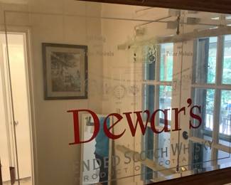Dewar’s Blended Scotch whiskey mirror. Product of Scotland. Price: $165.00.