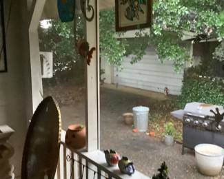 Stained glass hanging with 5 fish. Price: 30.00