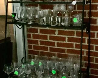 Black large baker’s rack. Price: $95.00