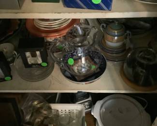 Plates, jars and bowls.