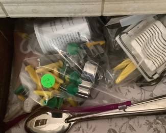 Some of the kitchen utensils.