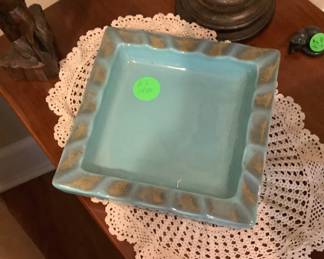 60’s turquoise ash tray from the 60’s.
