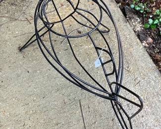 Metal fish pot.