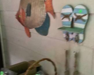 Large tin painted fish. Price: $40.00