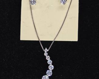Sterling Necklace and Earring Set
