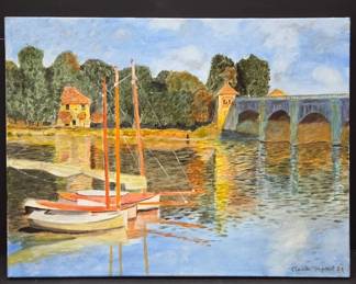 Oil Painting Reproduction on Canvas Signed