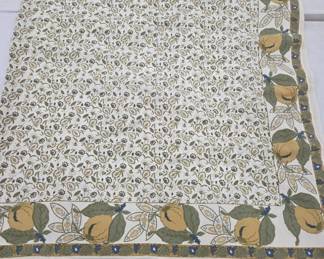 Cotton 70x70 Tablecloth with Fruit Motif