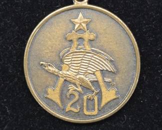 Anheuser-Busch 1970 Bronze Medal w Sterling Clasp
