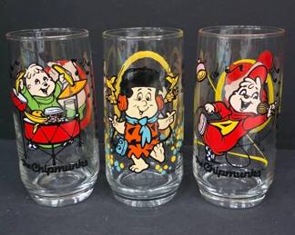 Chipmunks Character Glass Tumblers