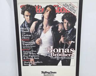 Rolling Stone Jonas Brothers Framed Print