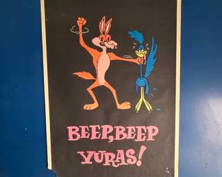 1973 Wile E. Coyote and Road Runner Poster