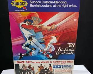 1973 St. Louis Cardinals Sunoco Poster