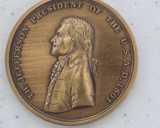 US Mint Bronze Medal Featuring Jefferson