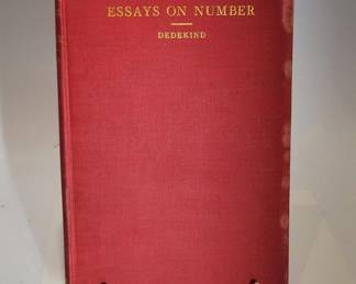First Edition Essay on Number by Dedekind