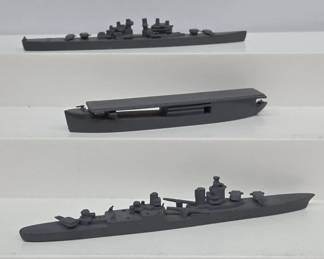 WWII Training Ship Models in Metal