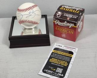 Signed Sammy Sosa Official AL Baseball JSA