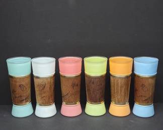 Siesta Ware Glasses with Wood Panels