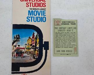 1960’s Universal Studios Brochure & Ticket Stub
