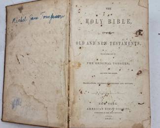 1847 Leather Bound Holy Bible