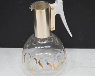 Colony Glass and Metal Pitcher