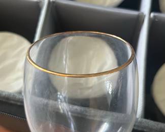 Lenox "Federal" Gold Band Wine Glasses