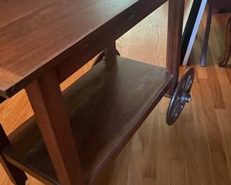 Vintage Drop Leaf Tea Cart / Bar Cart by Henkel Harris