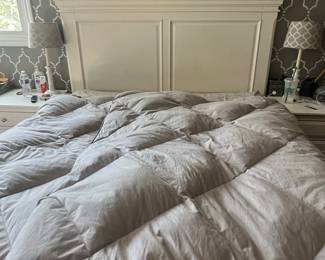 White Bedroom Set with Headboard and Dressers
