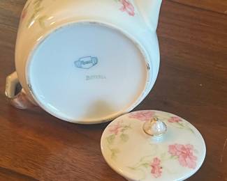 Thomas Bavaria Teapot and Royal Tara Shamrock Teacup and Saucer