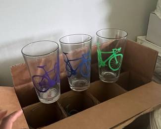 Vital Industries Bicycle Pint Glasses Set