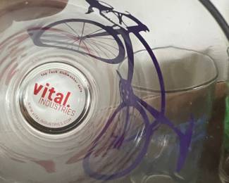 Vital Industries Bicycle Pint Glasses Set