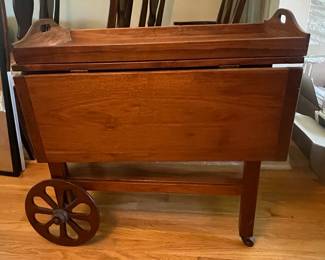 Vintage Drop Leaf Tea Cart / Bar Cart by Henkel Harris