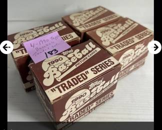 1990 Topps Baseball Traded Series Boxes