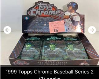 1999 Topps Chrome Baseball Series 2 Packs