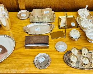 vintage serving pieces, mostly WMF